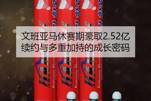 文班亚马休赛期豪取2.52亿续约与多重加持的成长密码